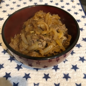 お弁当に☆豚肉と玉ねぎの焼き肉タレ炒め